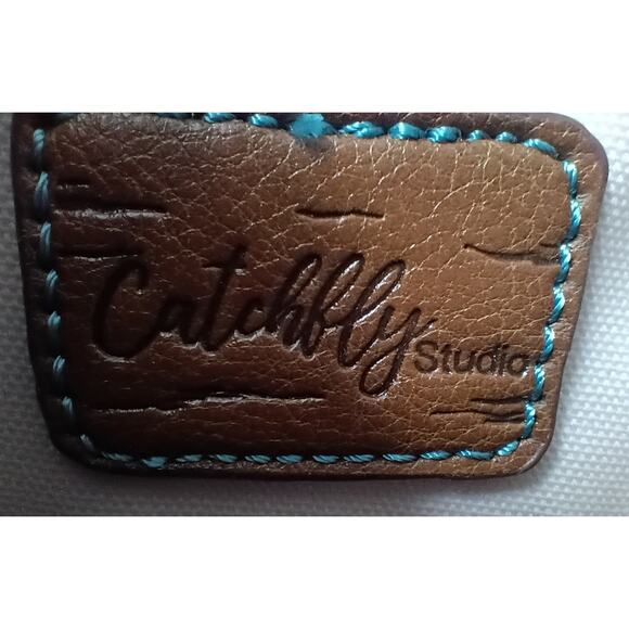 CATCHFLY STUDIO XL Tote or Laptop Bag w/ Pink Tassle - NEW - Picture 4 of 8